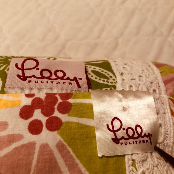Lilly Pulitzer bolster pillow, 17” L x 22” Around - Picture 8 of 8